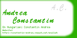 andrea constantin business card